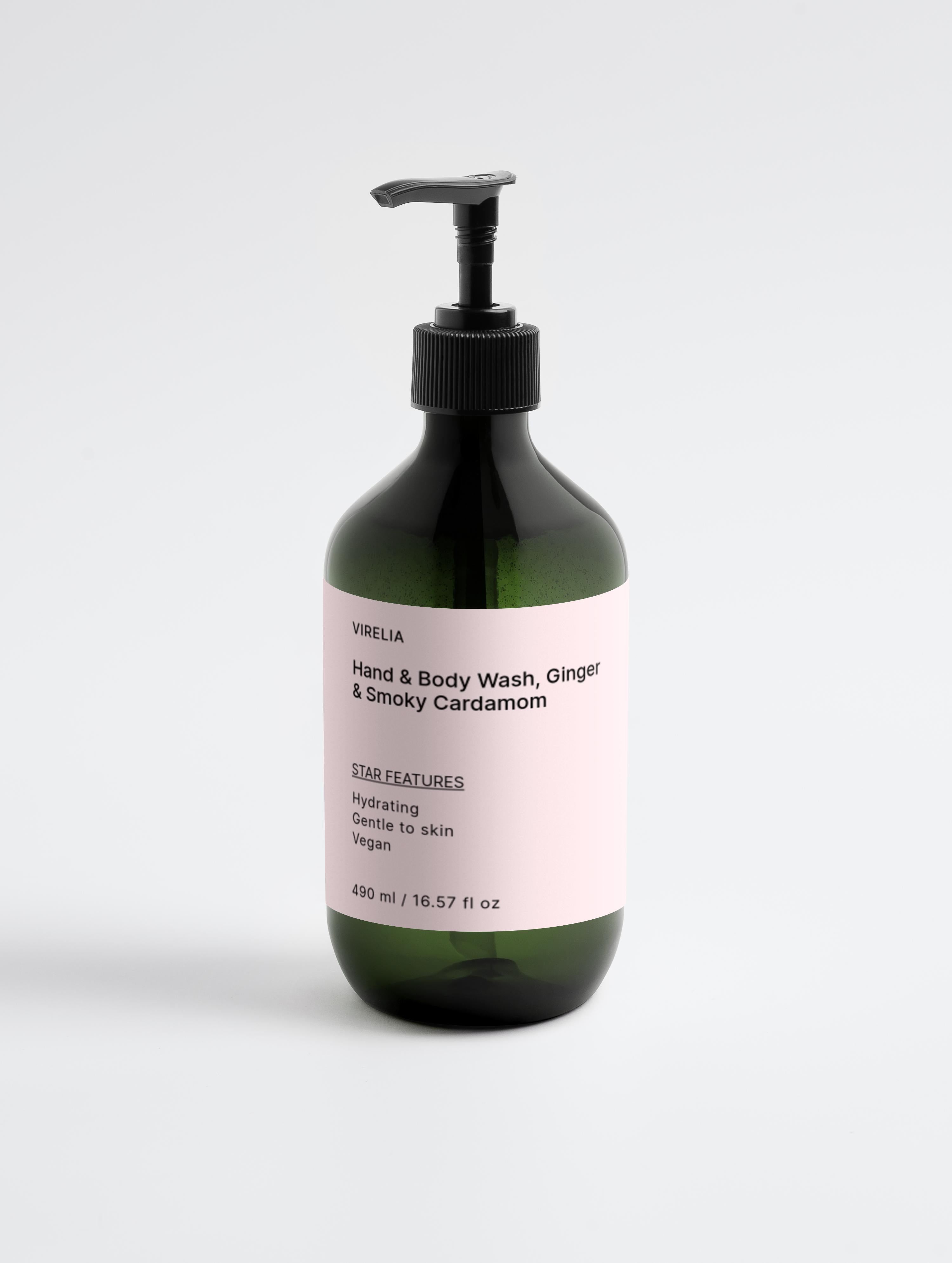 Hand & Body Wash, Ginger & Smoky Cardamom