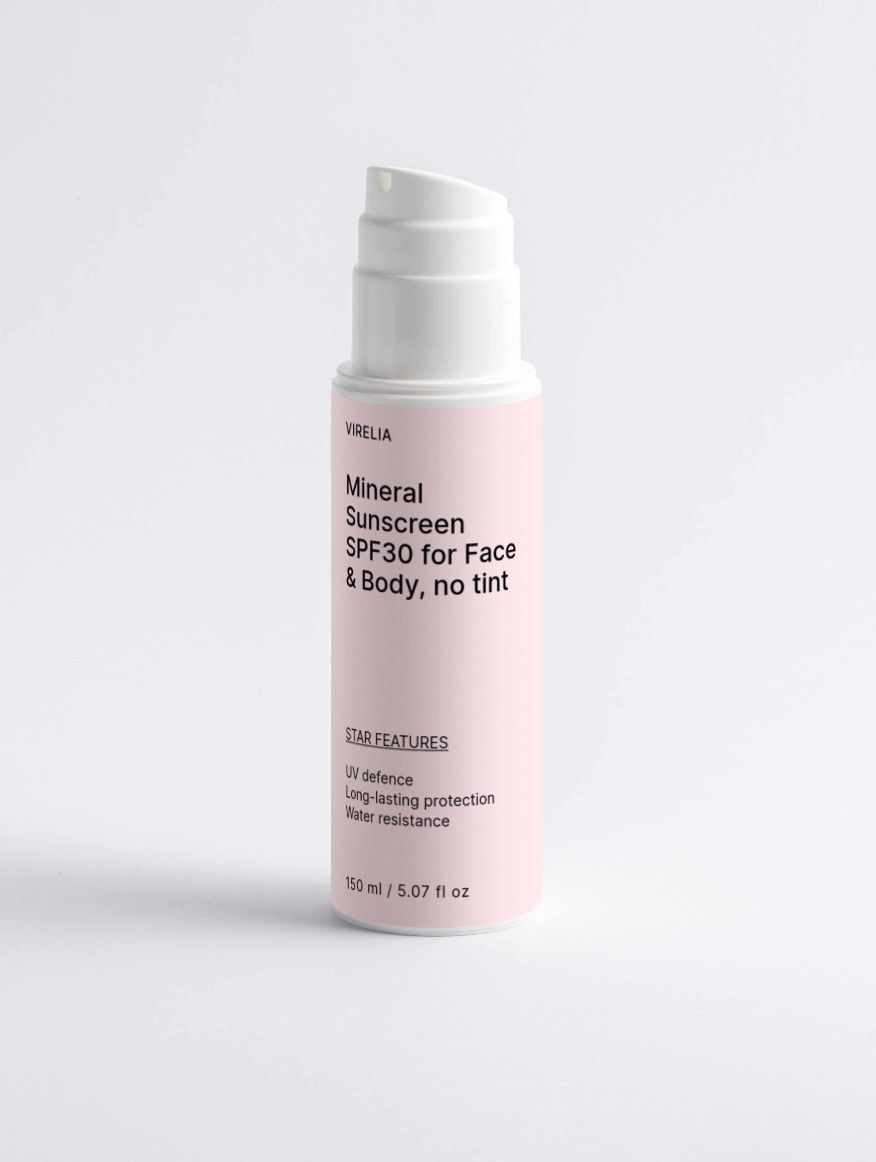 Mineral Sunscreen SPF30 for Face & Body, no tint