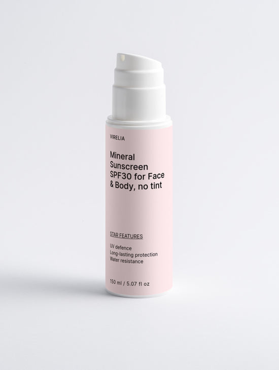 Mineral Sunscreen SPF30 for Face & Body, no tint